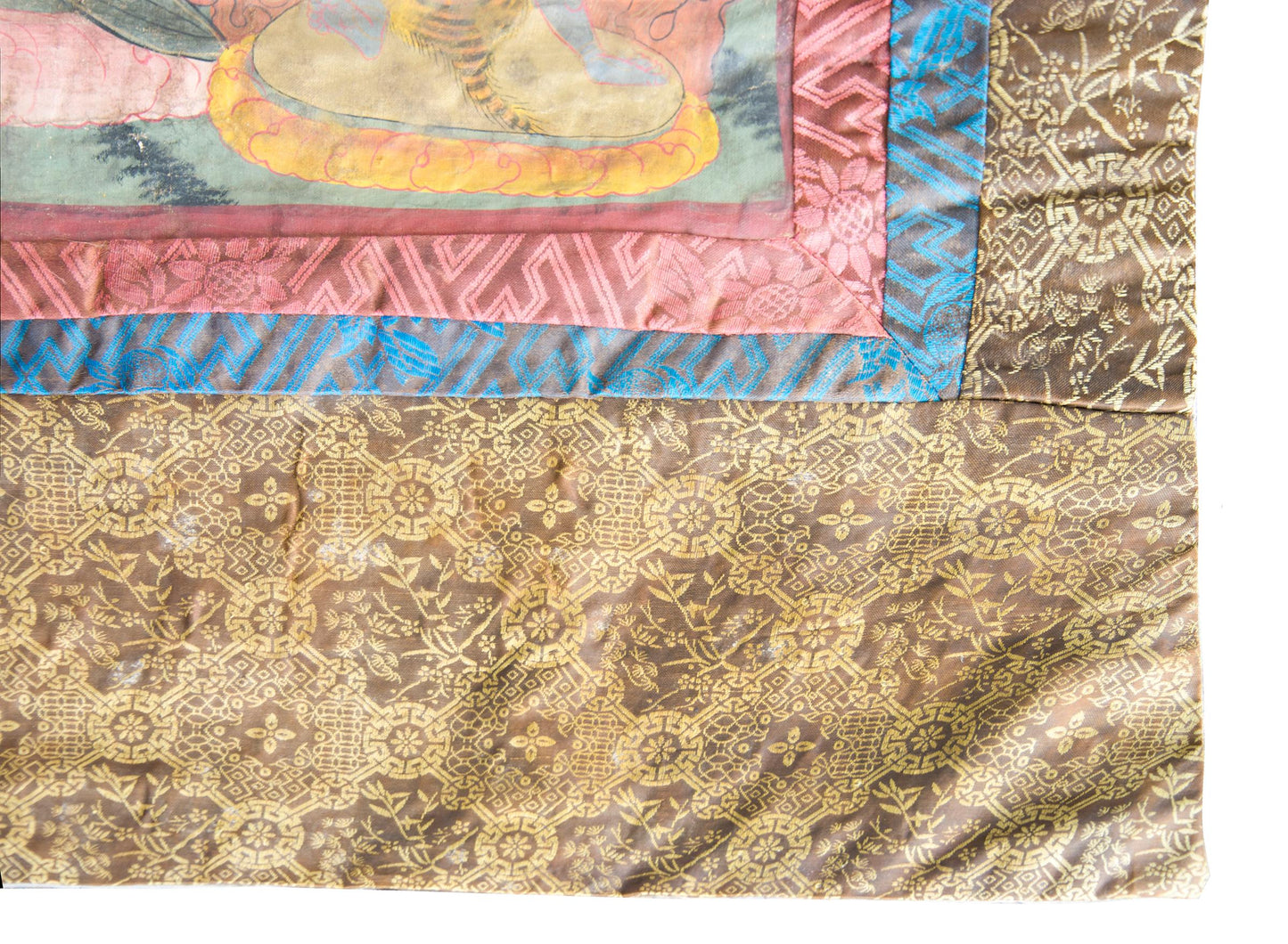 Late 19th Century Tibetan Thangka Depicting Sitatapattra For Sale