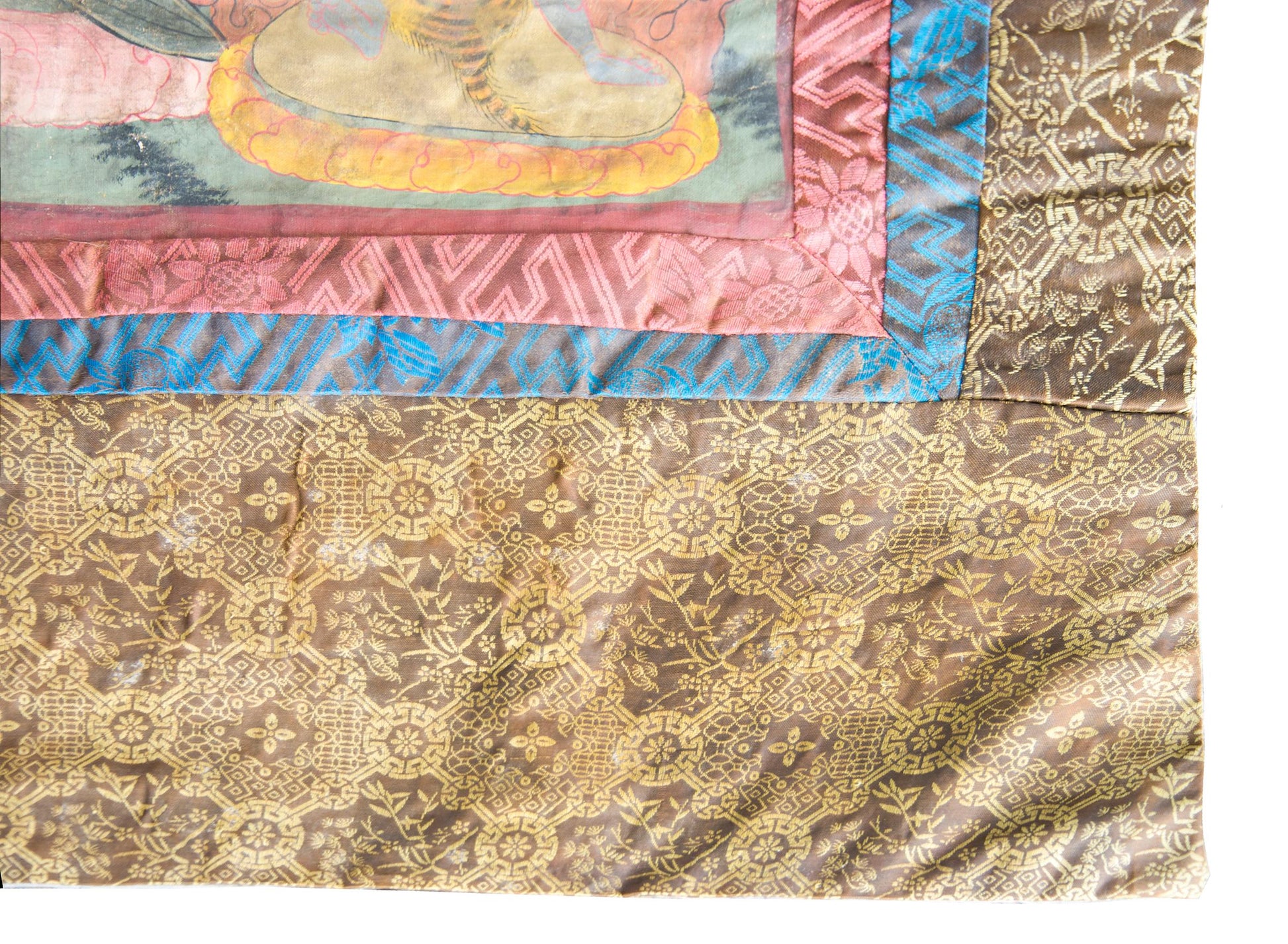 Late 19th Century Tibetan Thangka Depicting Sitatapattra For Sale