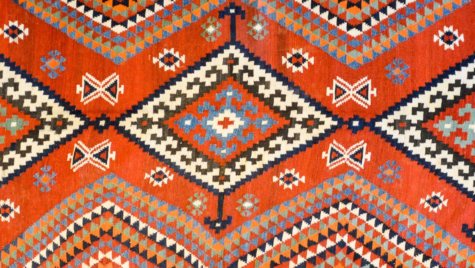 Mid-20th Century Harsin Kilim Rug For Sale