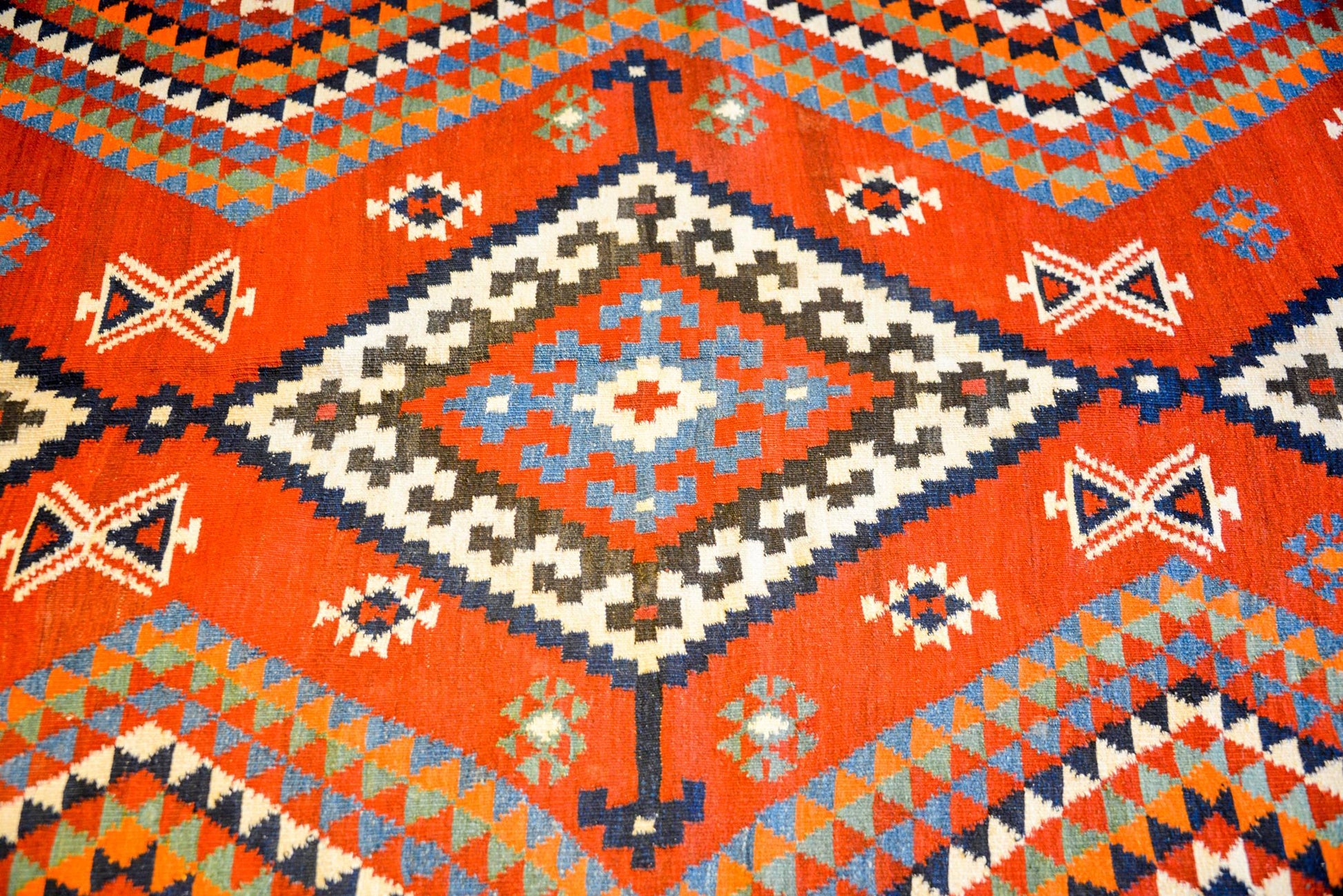 Mid-20th Century Harsin Kilim Rug For Sale