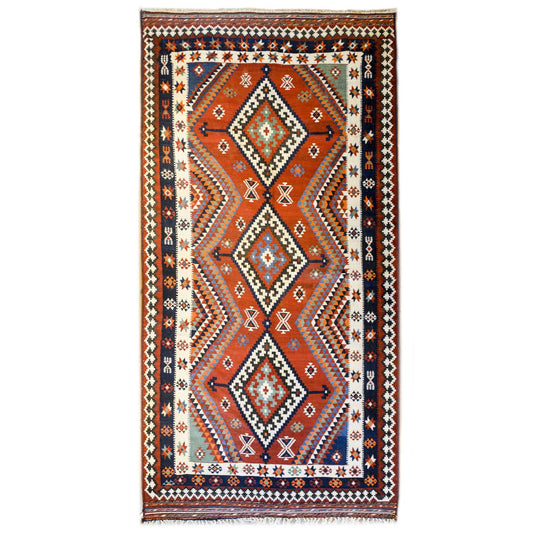 Mid-20th Century Harsin Kilim Rug For Sale