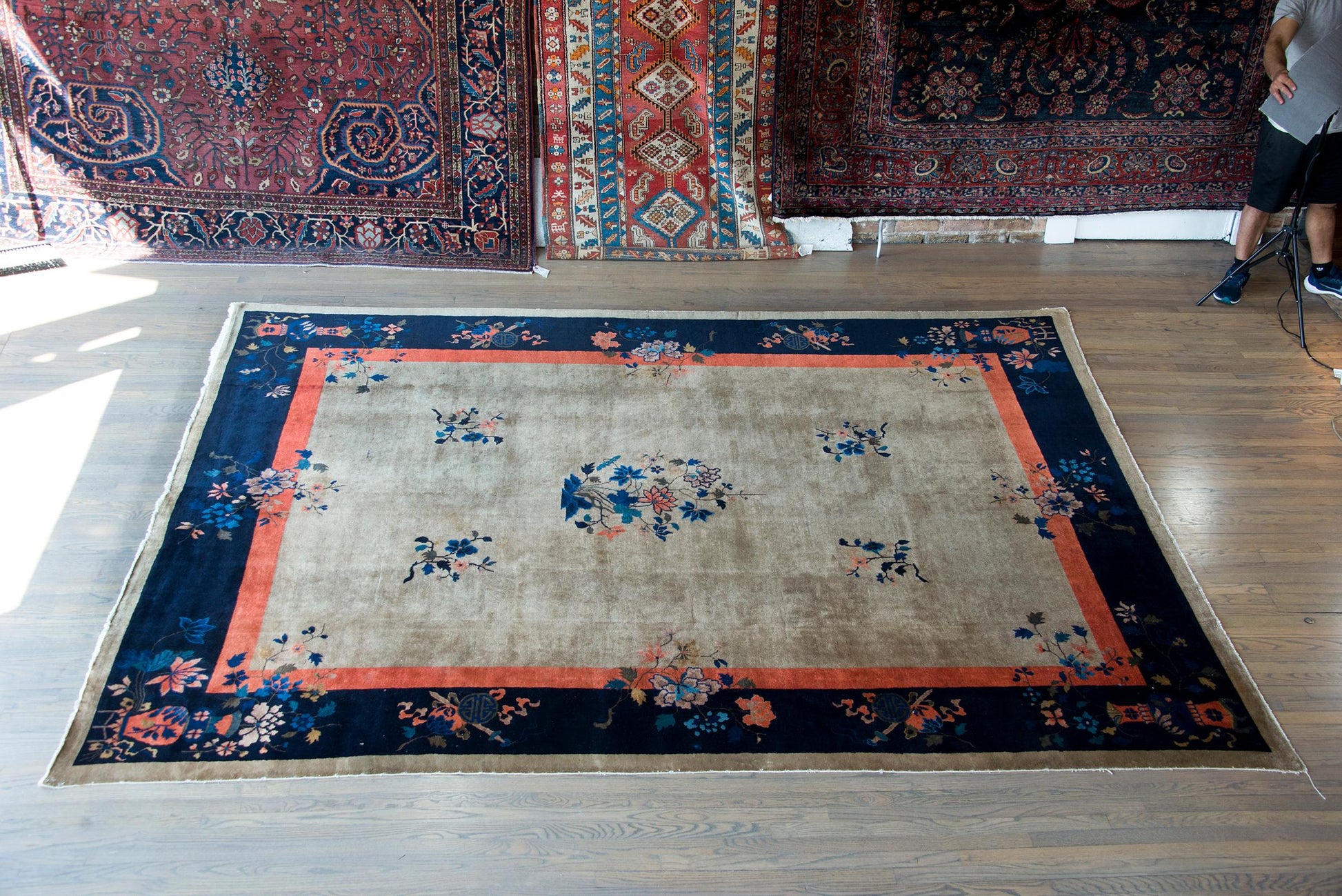 Early 20th Century Chinese Feti Rug  For Sale