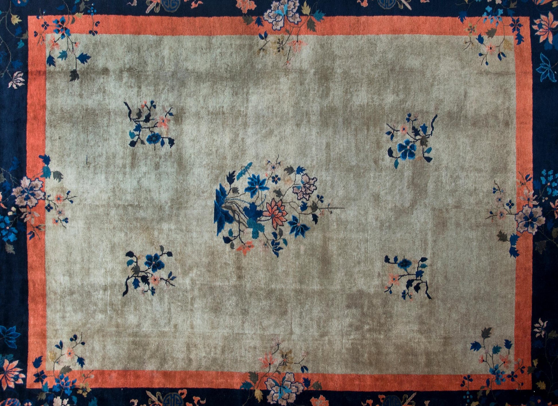 Early 20th Century Chinese Feti Rug  For Sale