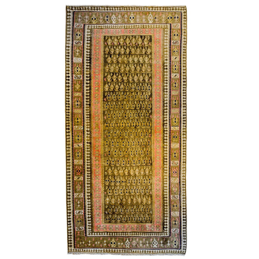 Wonderful 20th Century Senneh Kilim Runner For Sale