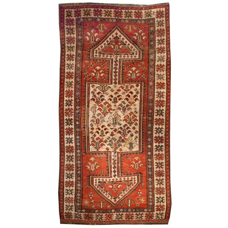 Early 20th Century Kurdish Rug For Sale