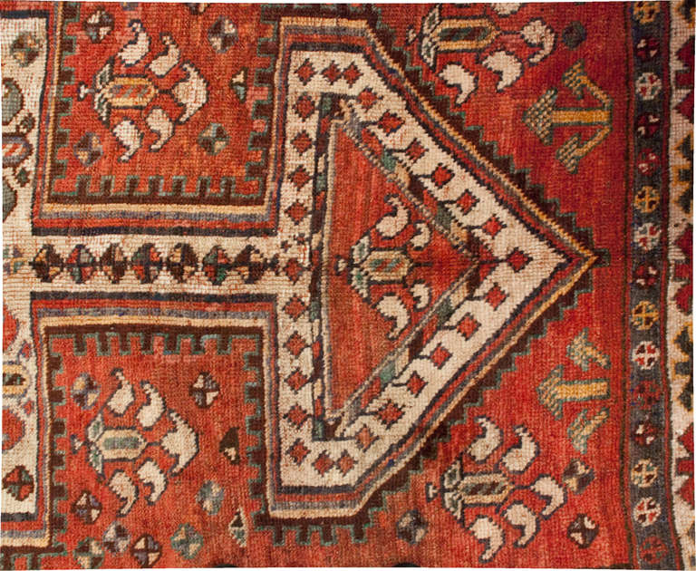 Early 20th Century Kurdish Rug For Sale