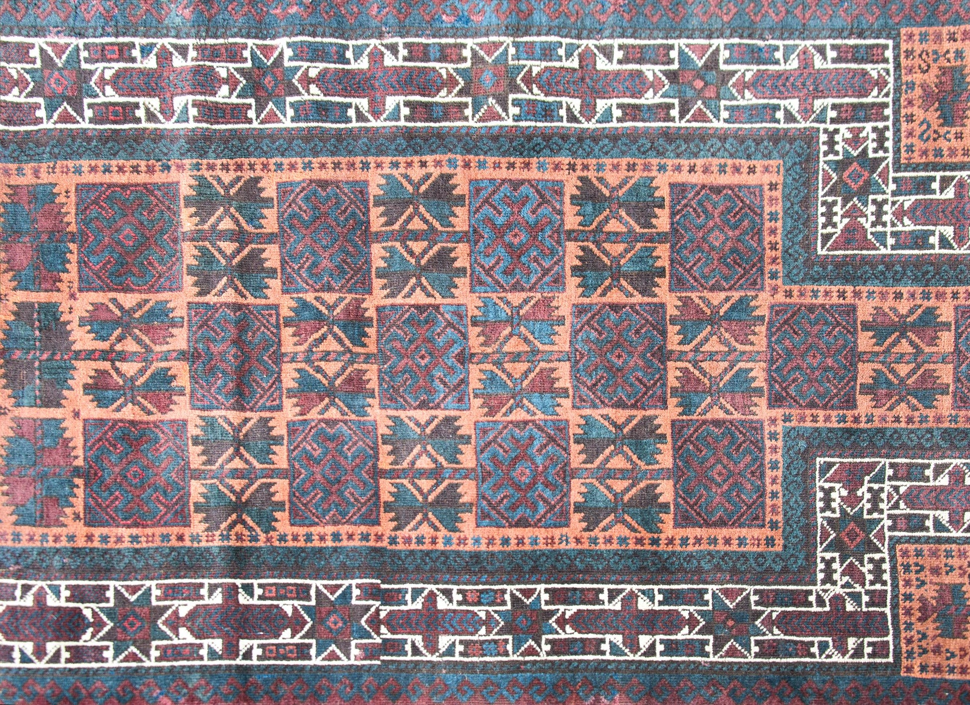 Vintage AFghani Baluch Prayer Rug For Sale