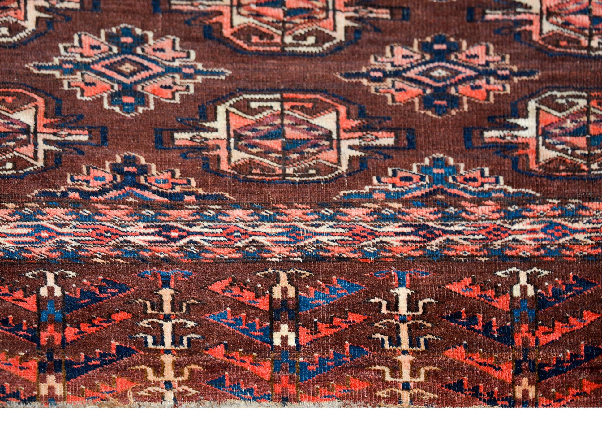 Early 20th Century Persian Teke Rug For Sale