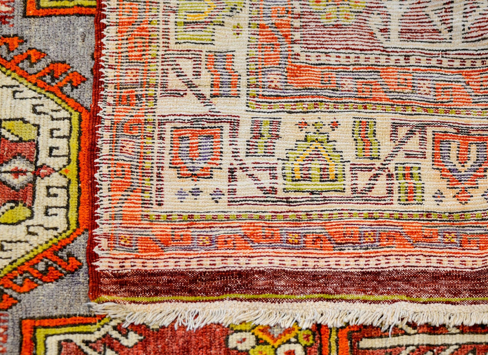 Wonderful Vintage Turkish Konya Rug For Sale