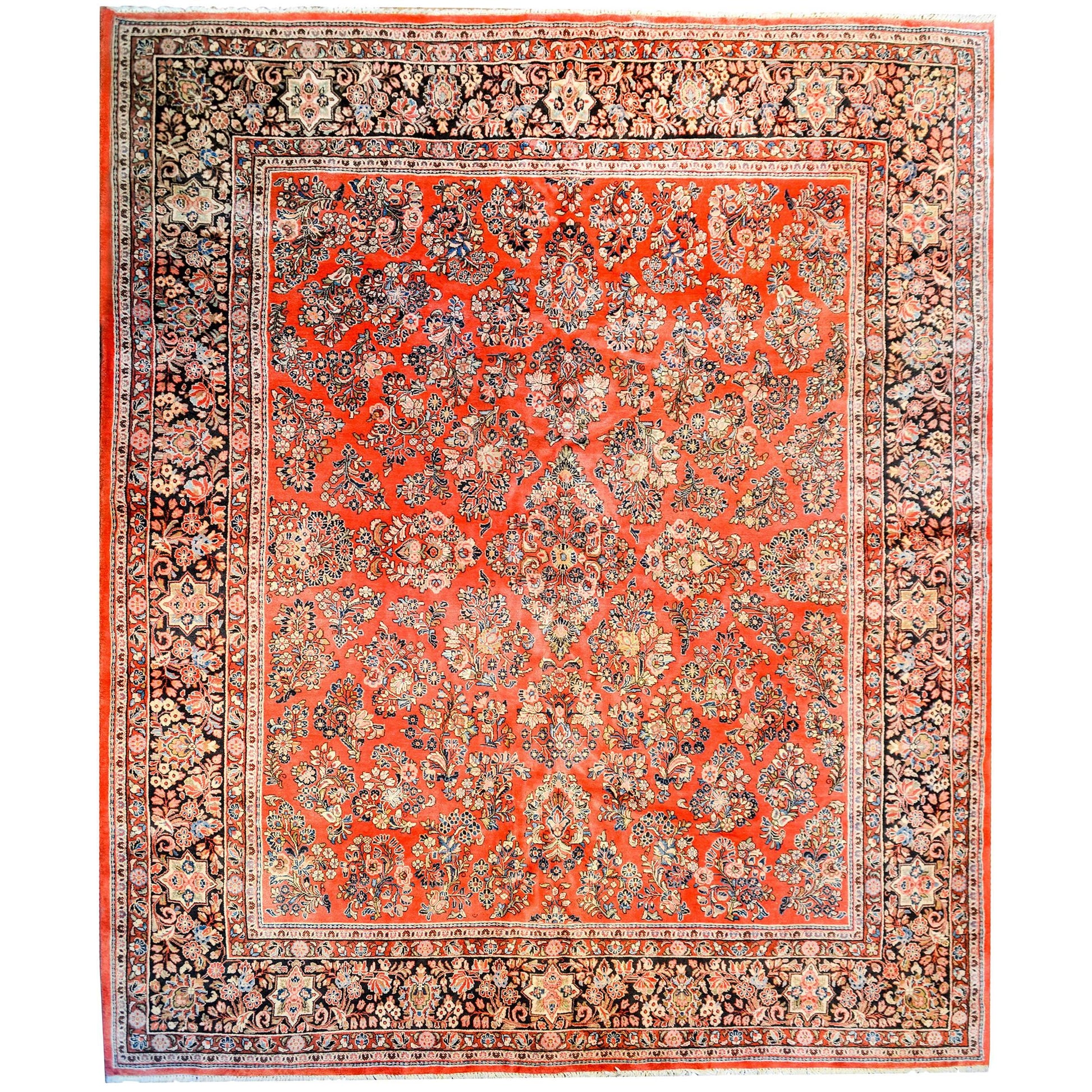 Wonderful Early 20th Century Sarouk Rug For Sale
