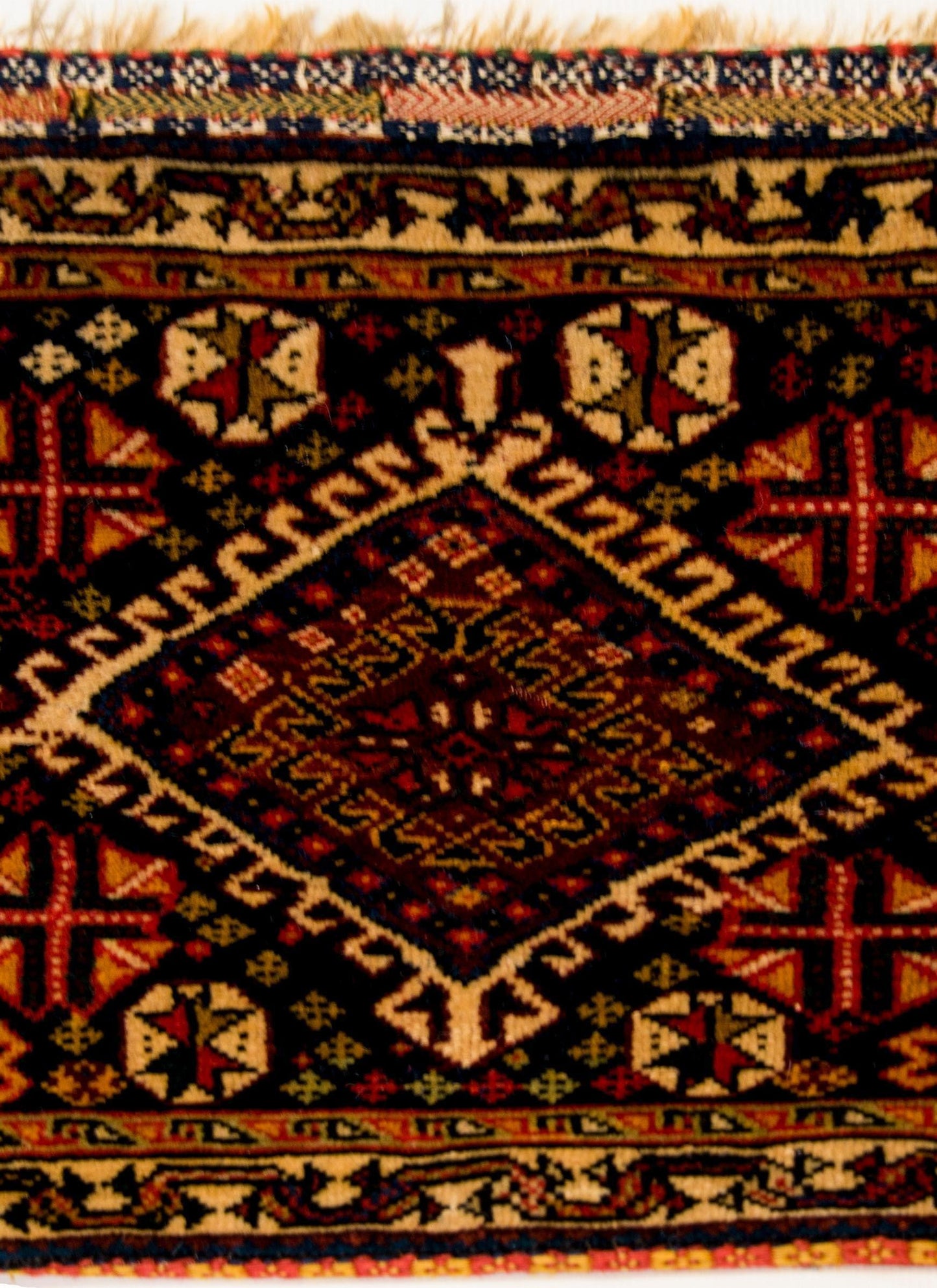 Early 20th Century Antique Ghasghaei Shepherd's Bag For Sale