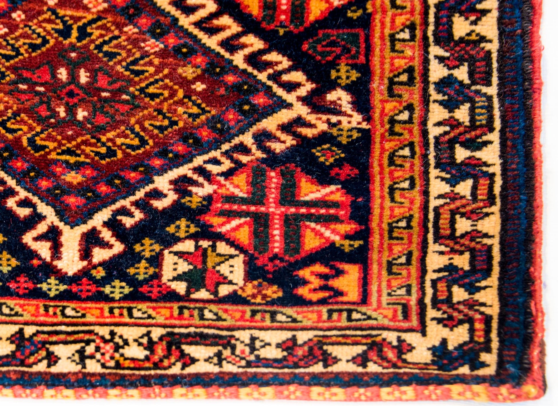 Early 20th Century Antique Ghasghaei Shepherd's Bag For Sale