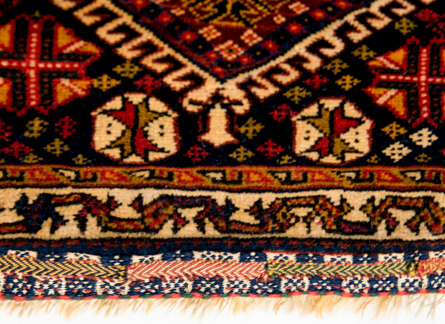 Early 20th Century Antique Ghasghaei Shepherd's Bag For Sale