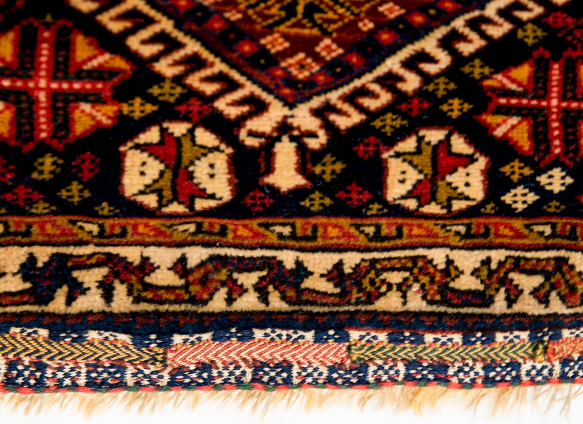 Early 20th Century Antique Ghasghaei Shepherd's Bag For Sale