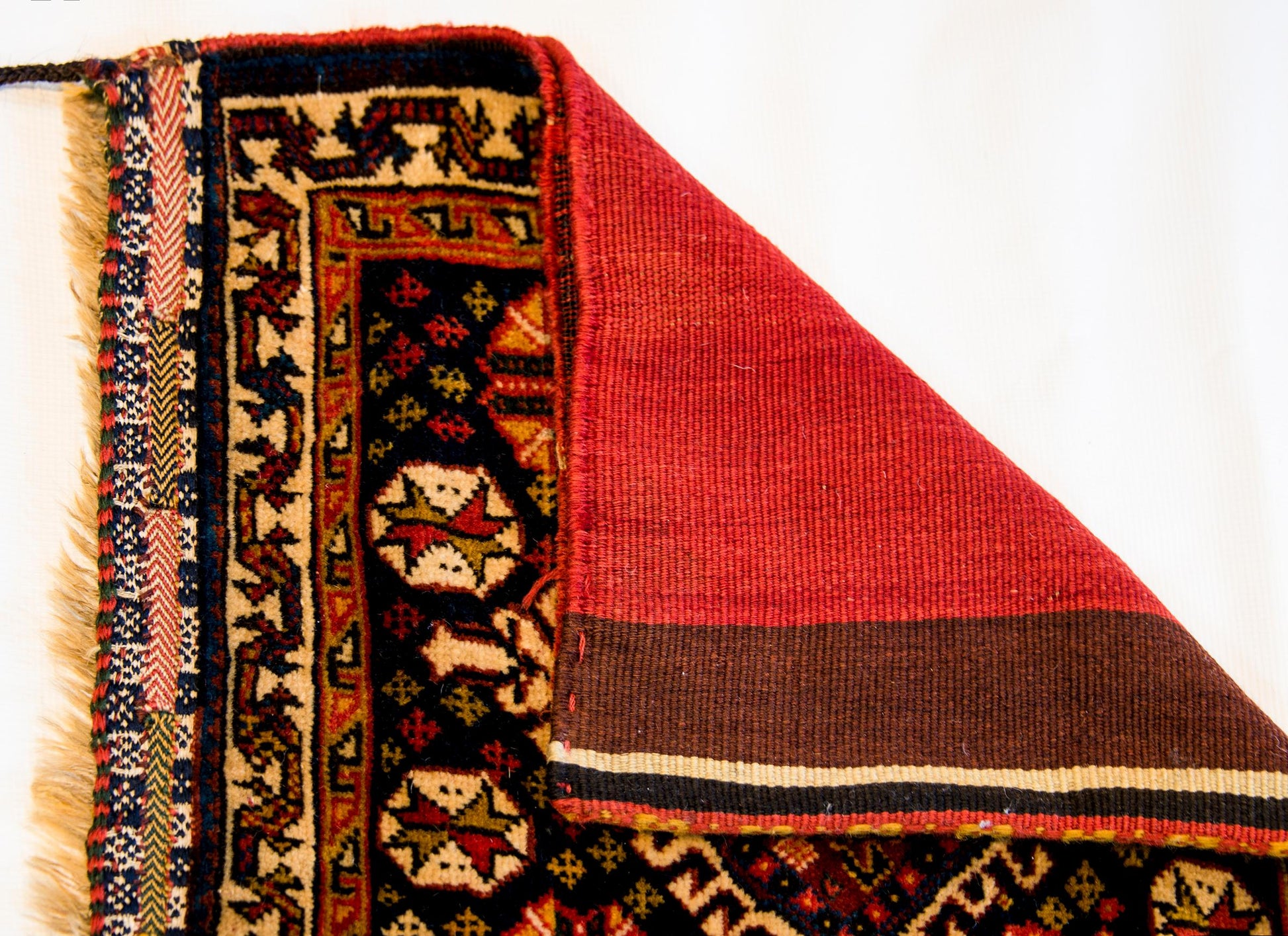 Early 20th Century Antique Ghasghaei Shepherd's Bag For Sale