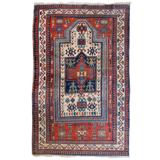 Phenomenal 19th Century Malayer Shirvan Prayer Rug For Sale