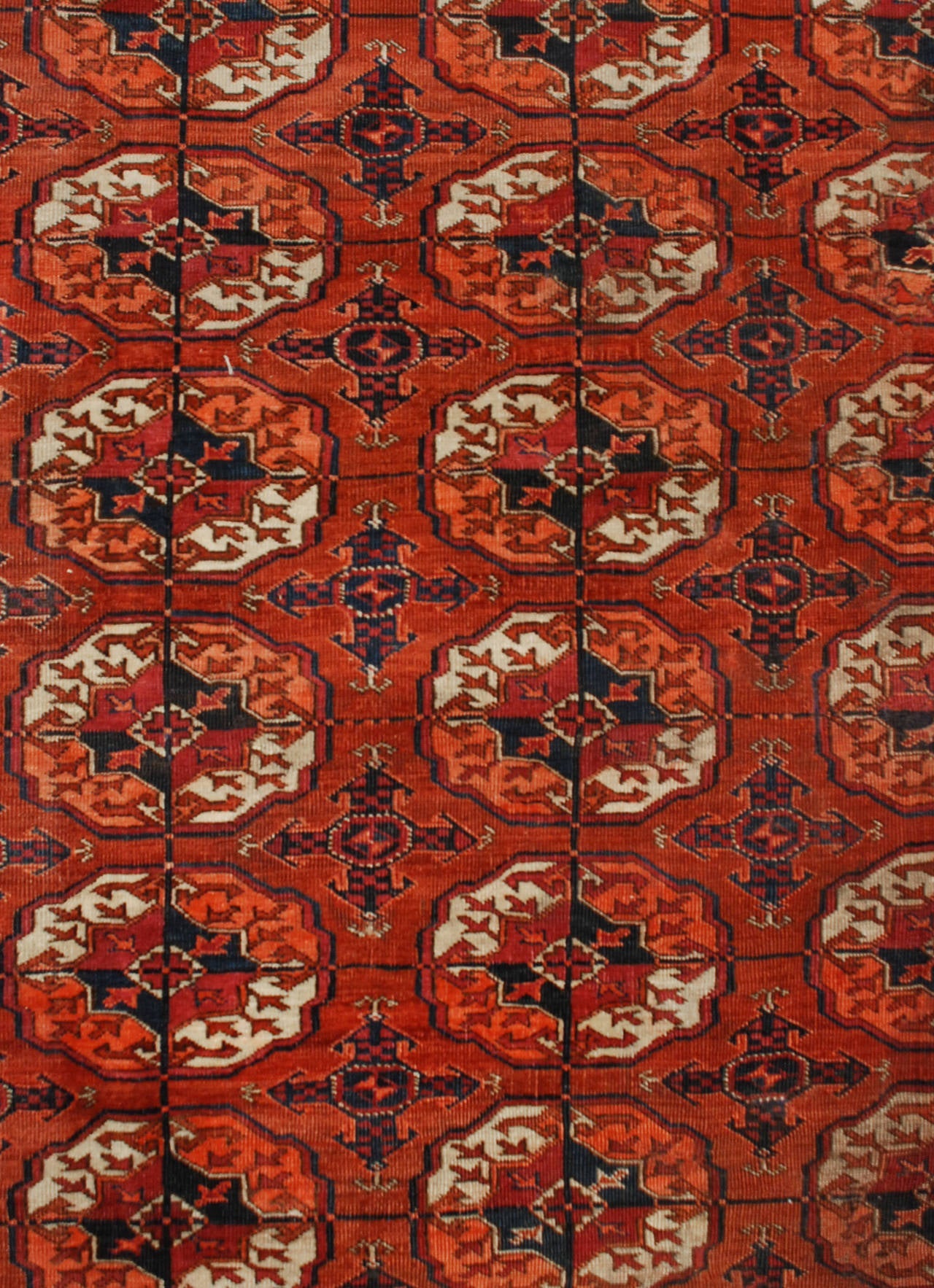 Late 19th Century Tekeh Rug For Sale