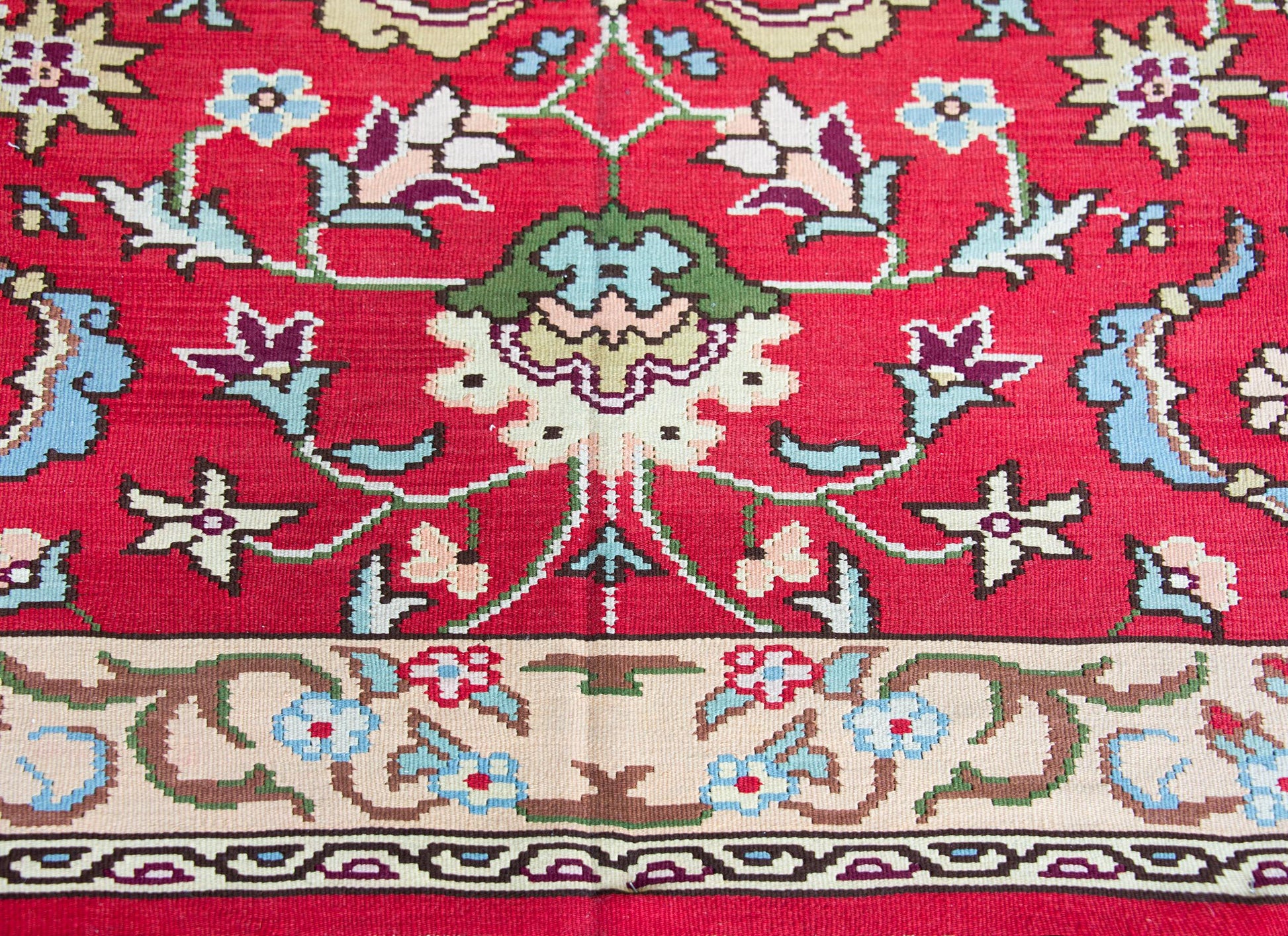 Vintage Turkish Kilim For Sale