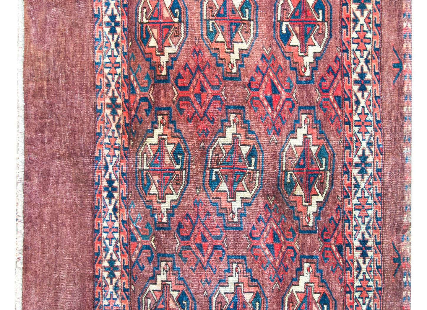 Early 20th Century Persian Turkman Rug For Sale