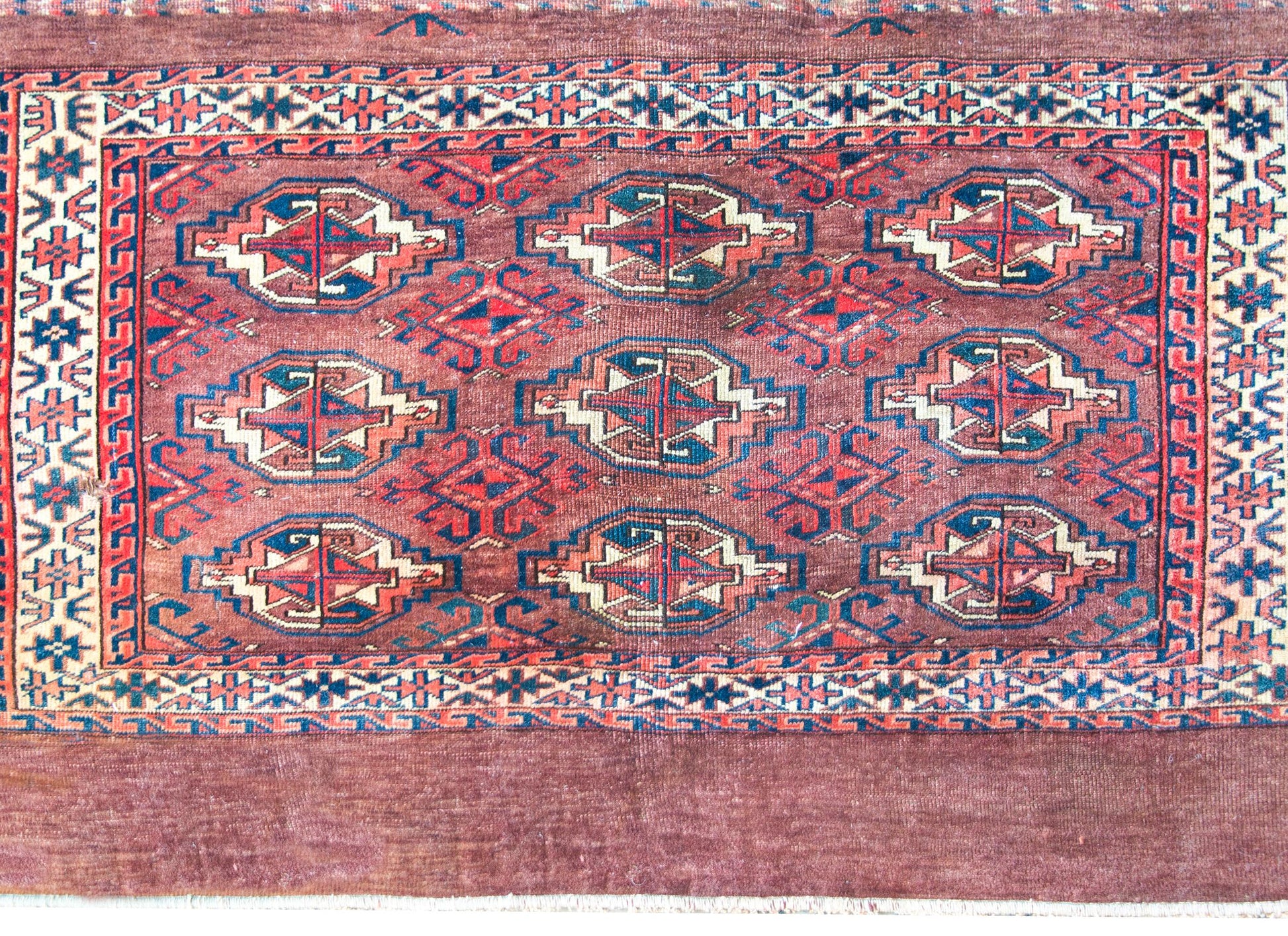 Early 20th Century Persian Turkman Rug For Sale