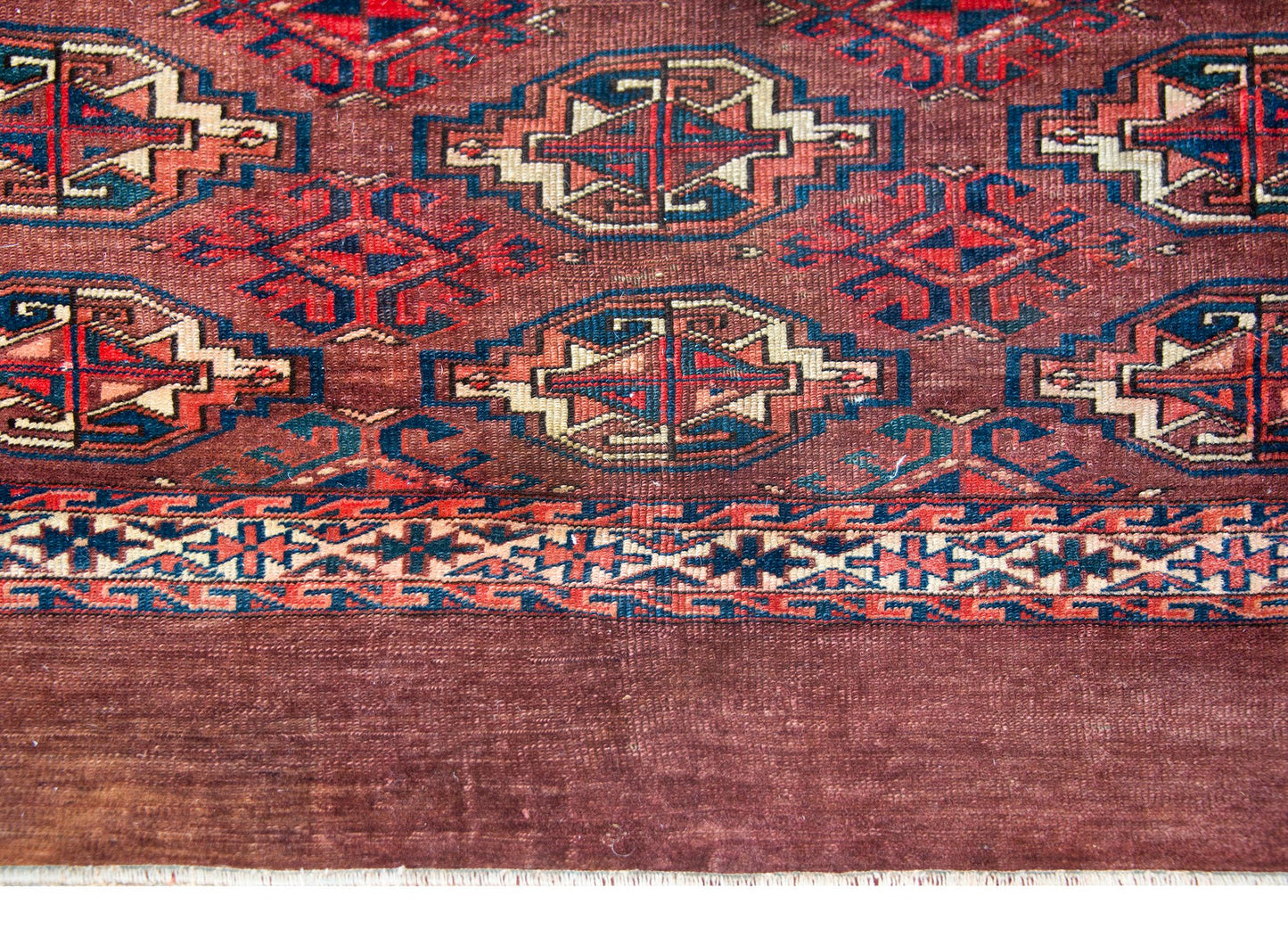 Early 20th Century Persian Turkman Rug For Sale