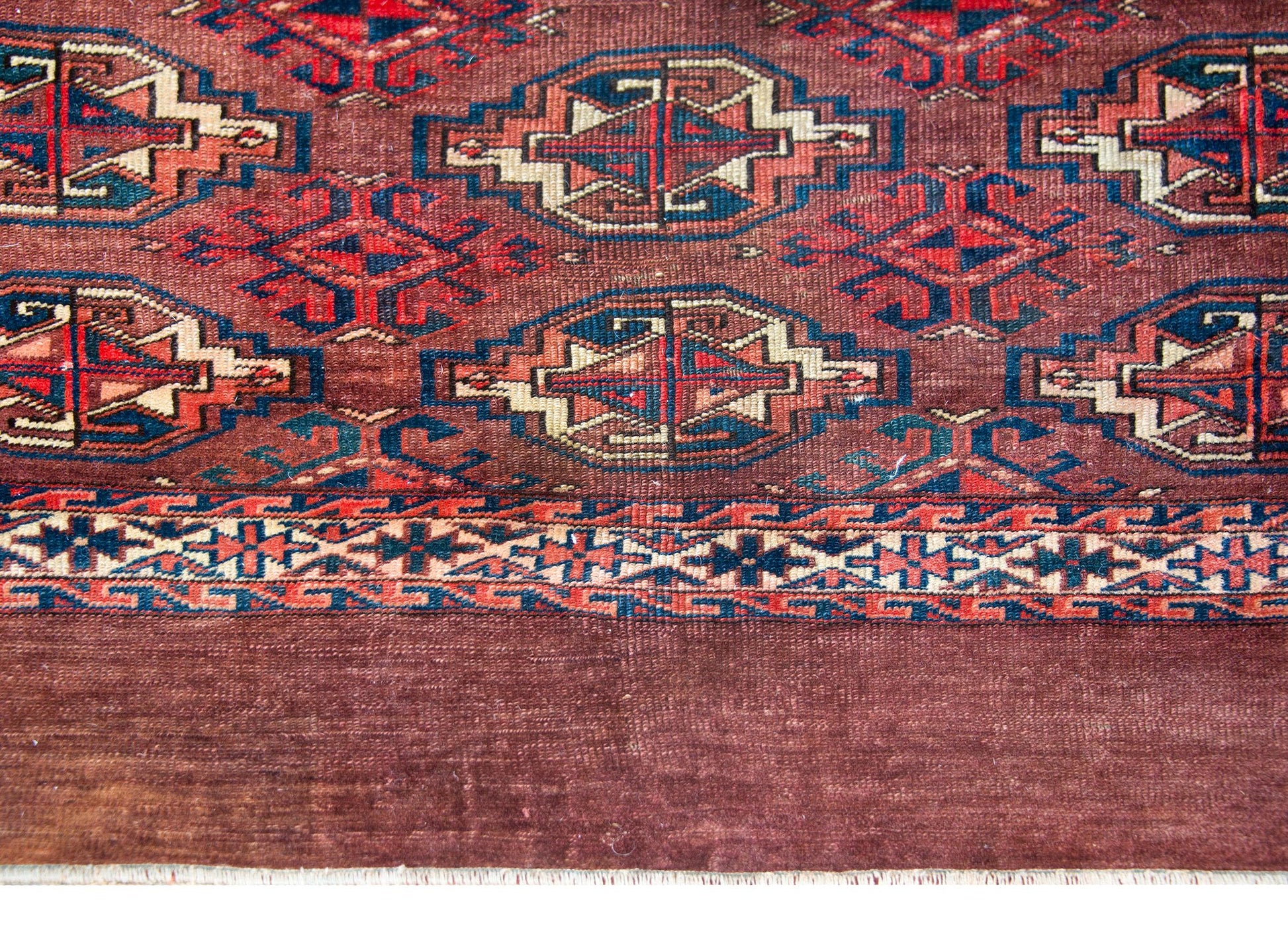 Early 20th Century Persian Turkman Rug For Sale
