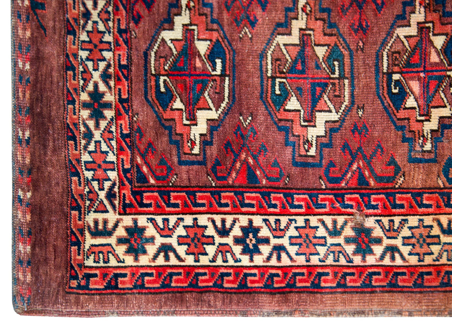 Early 20th Century Persian Turkman Rug For Sale