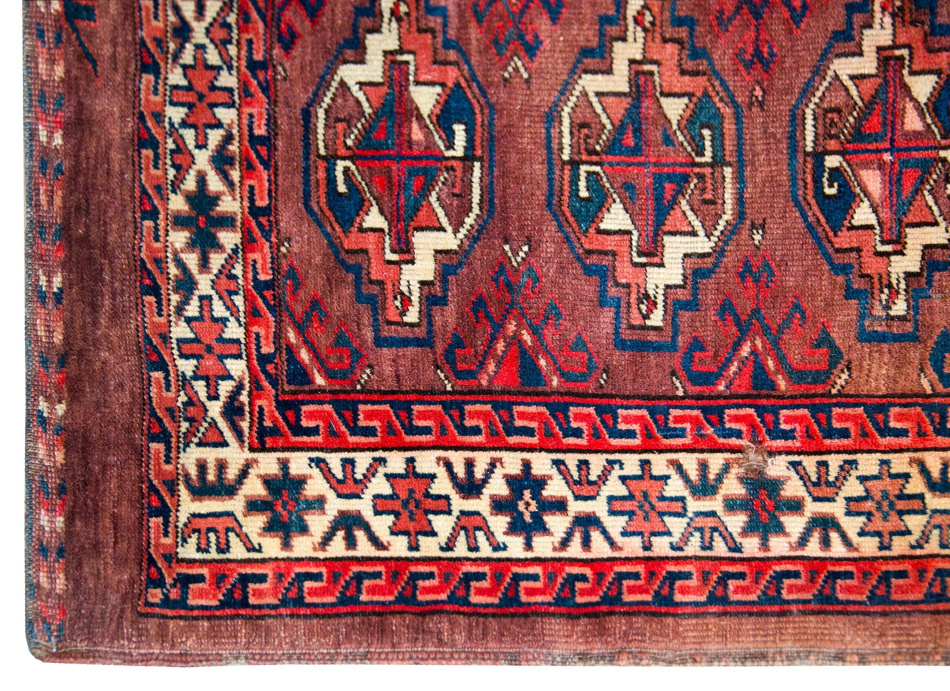 Early 20th Century Persian Turkman Rug For Sale