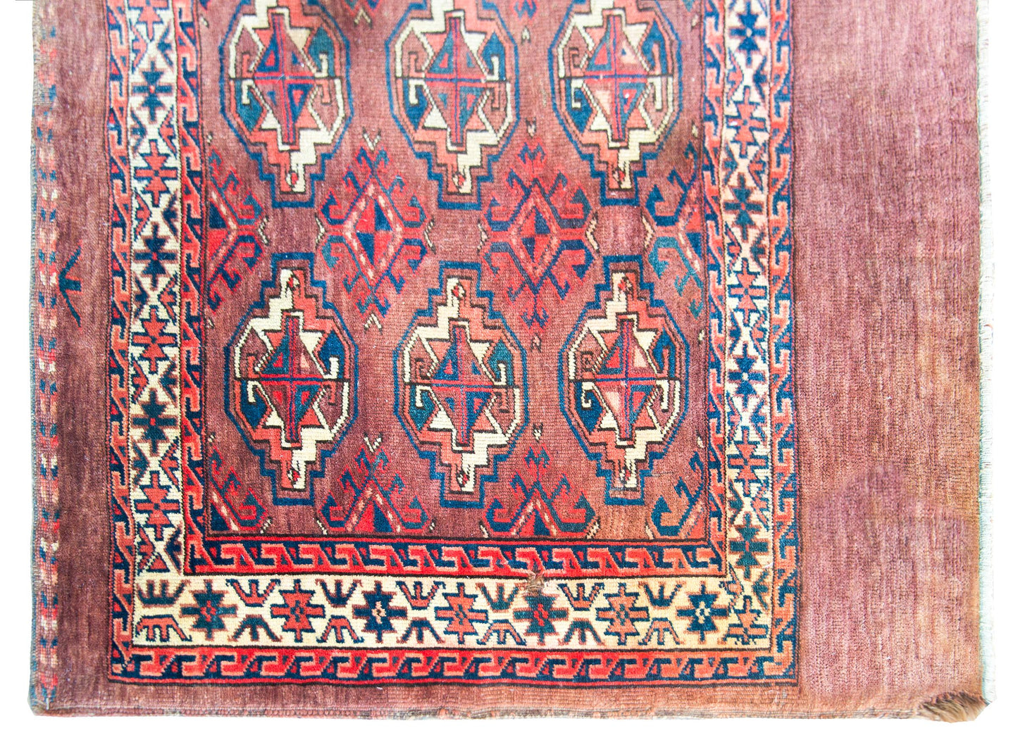 Early 20th Century Persian Turkman Rug For Sale