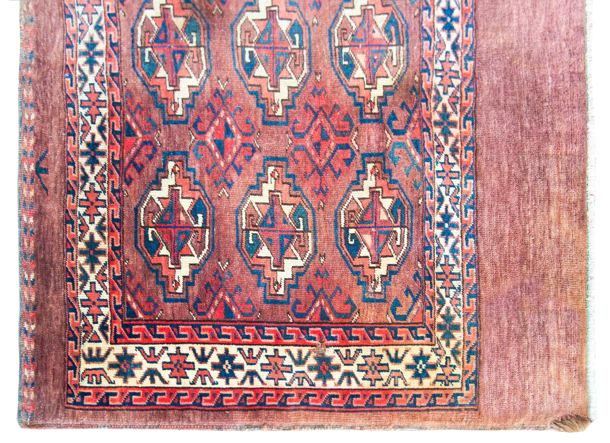 Early 20th Century Persian Turkman Rug For Sale