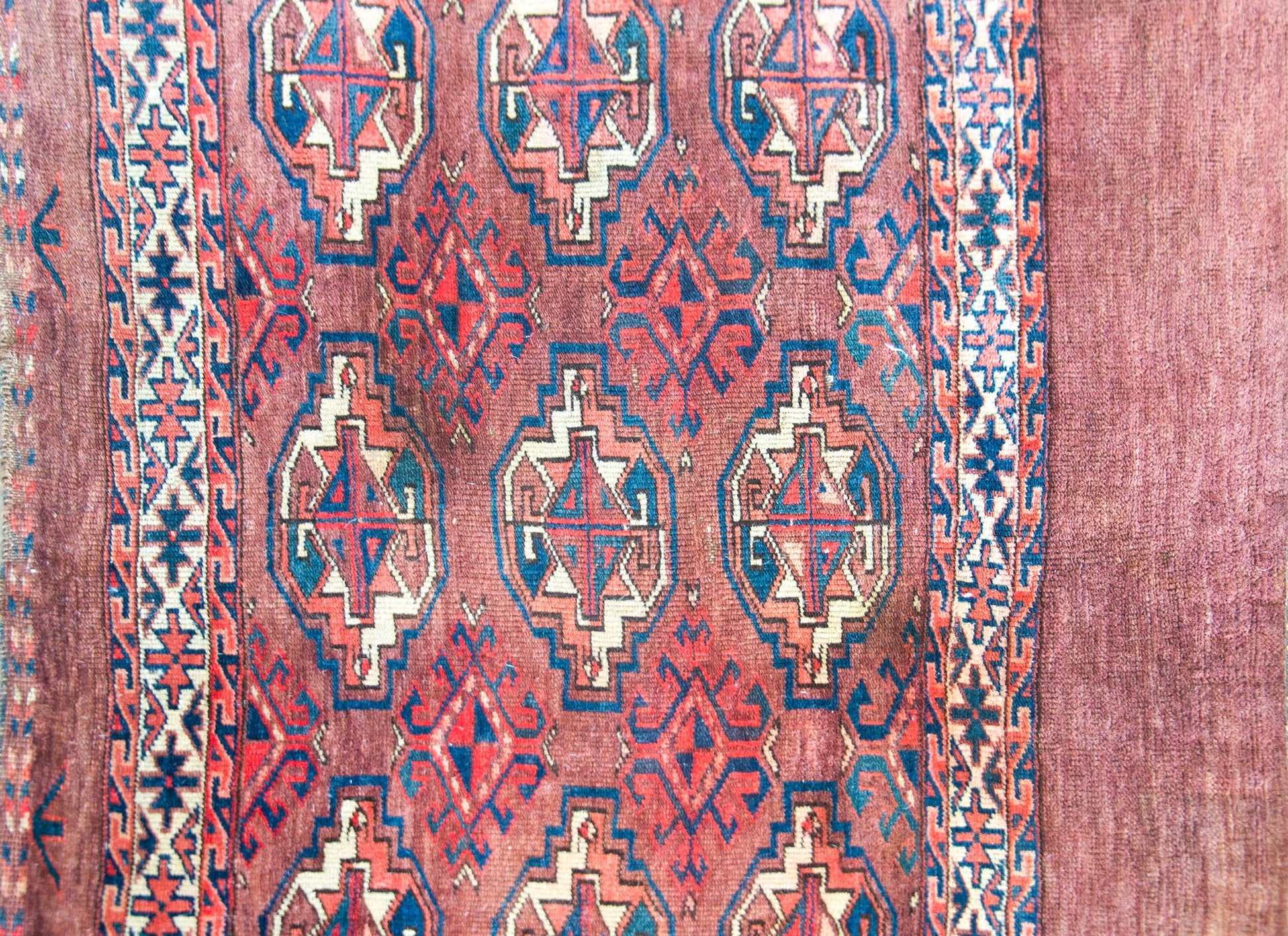 Early 20th Century Persian Turkman Rug For Sale