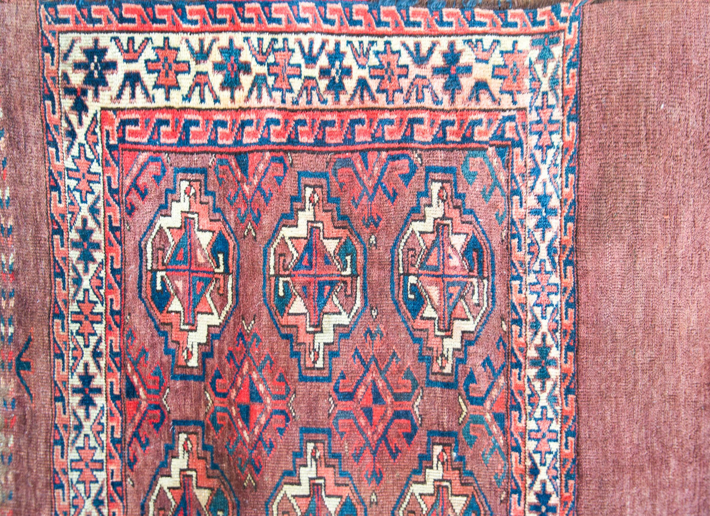 Early 20th Century Persian Turkman Rug For Sale