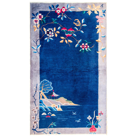 Early 20th Century Antique Art Deco Rug For Sale