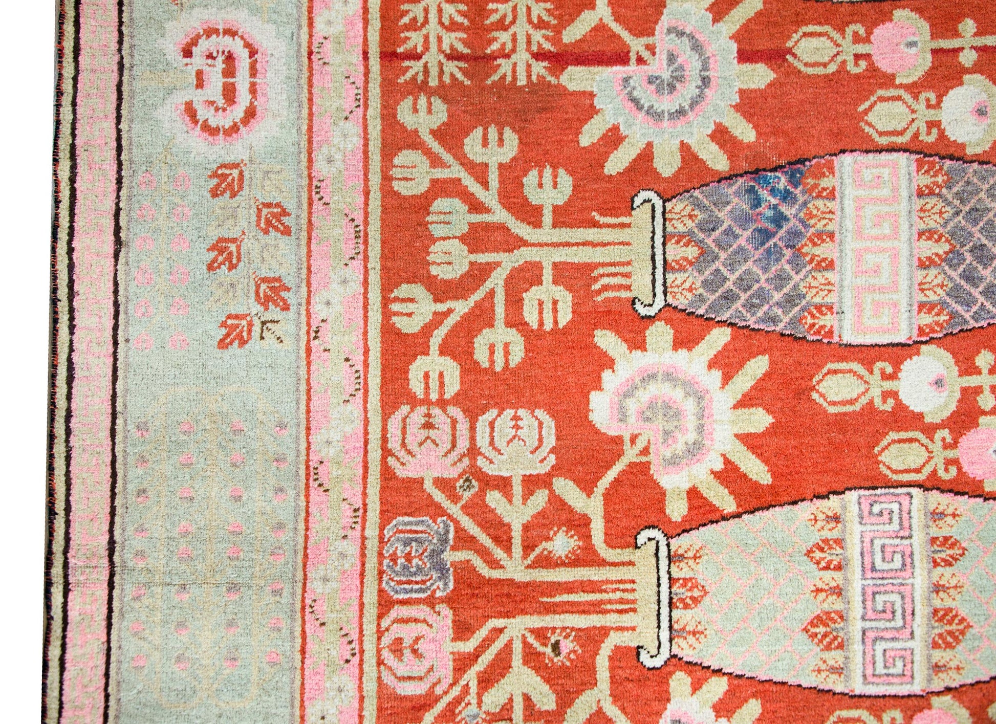 Early 20th Century Central Asian Khotan Rug For Sale
