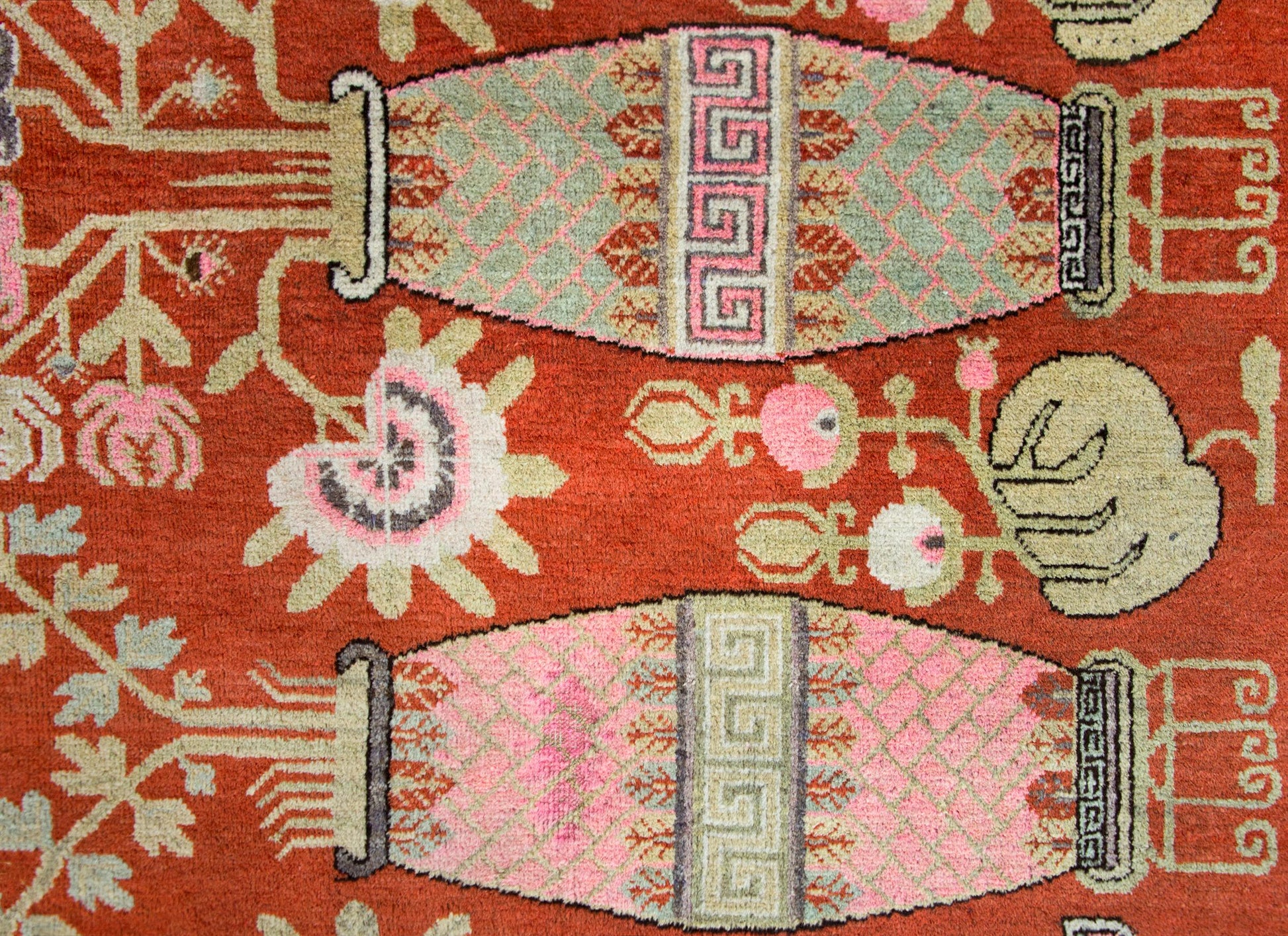 Early 20th Century Central Asian Khotan Rug For Sale