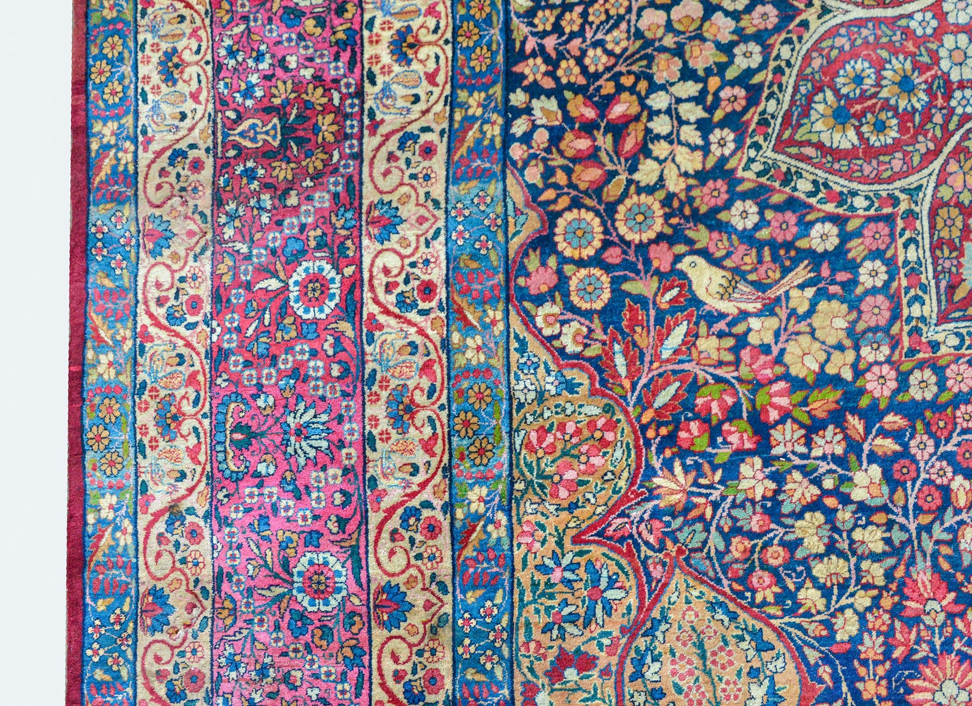 Outstanding Early 20th Century Lavar Kirman Rug For Sale