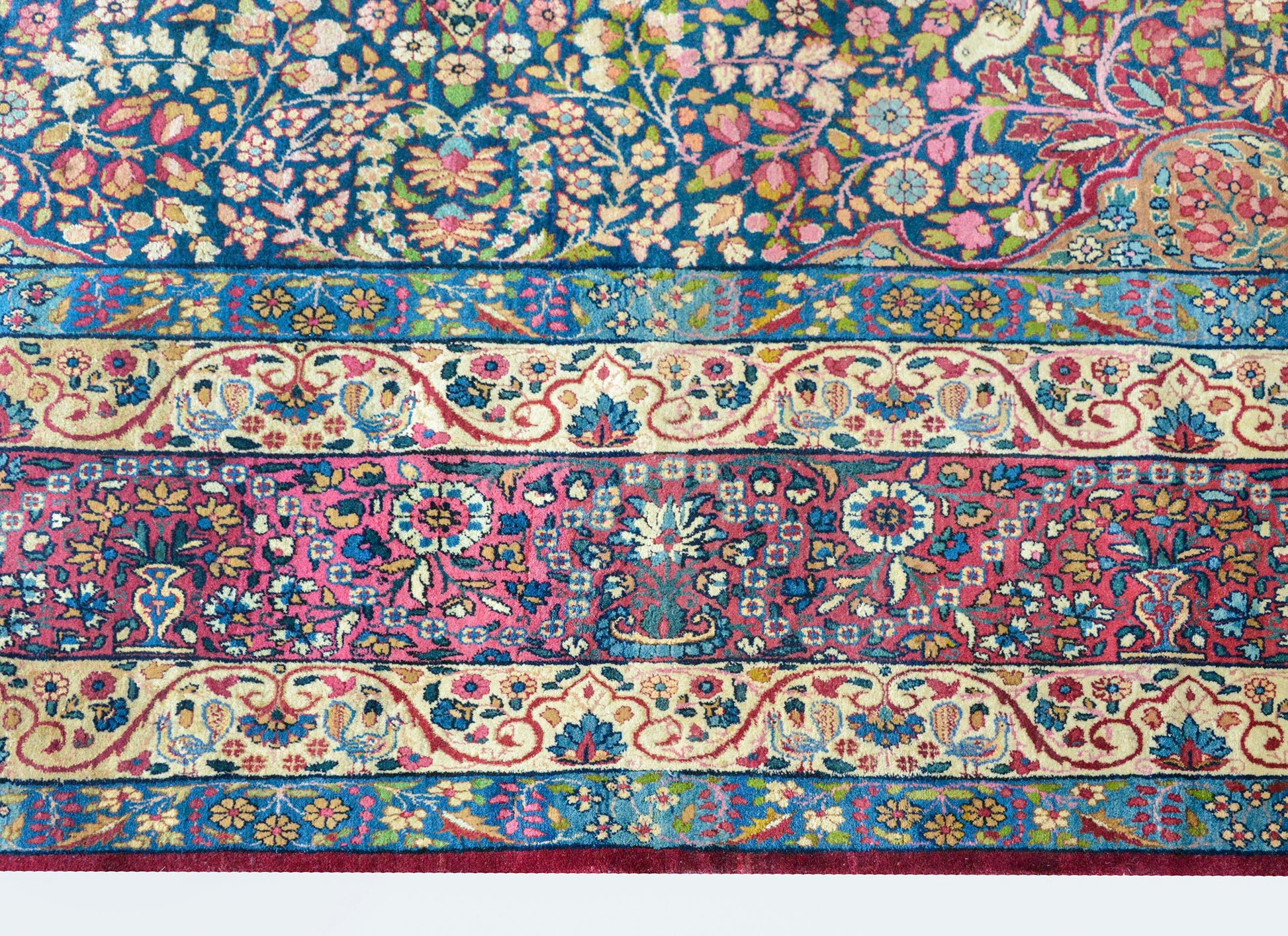 Outstanding Early 20th Century Lavar Kirman Rug For Sale