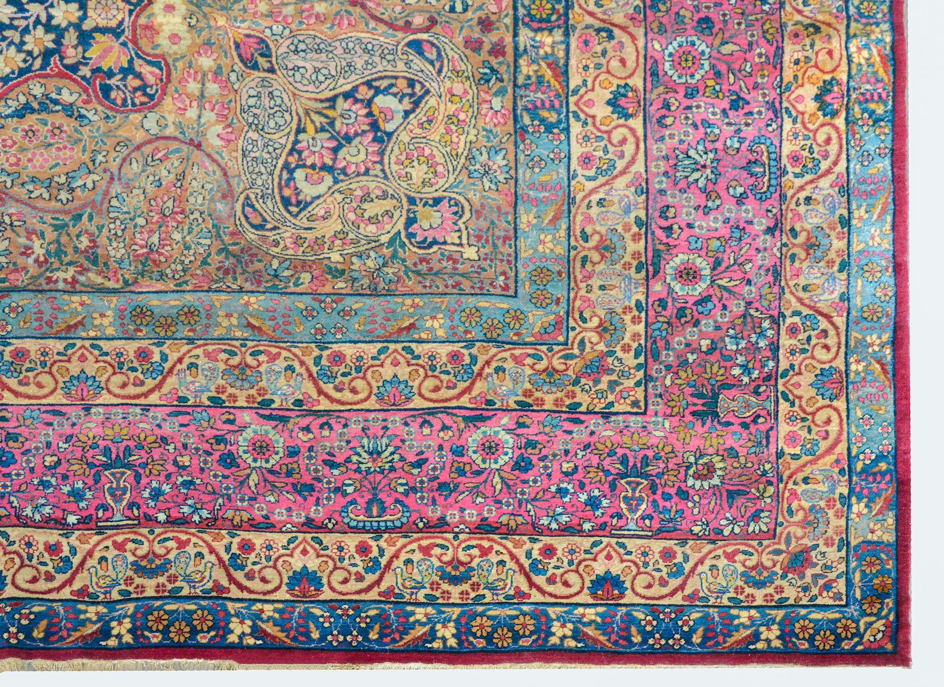 Outstanding Early 20th Century Lavar Kirman Rug For Sale