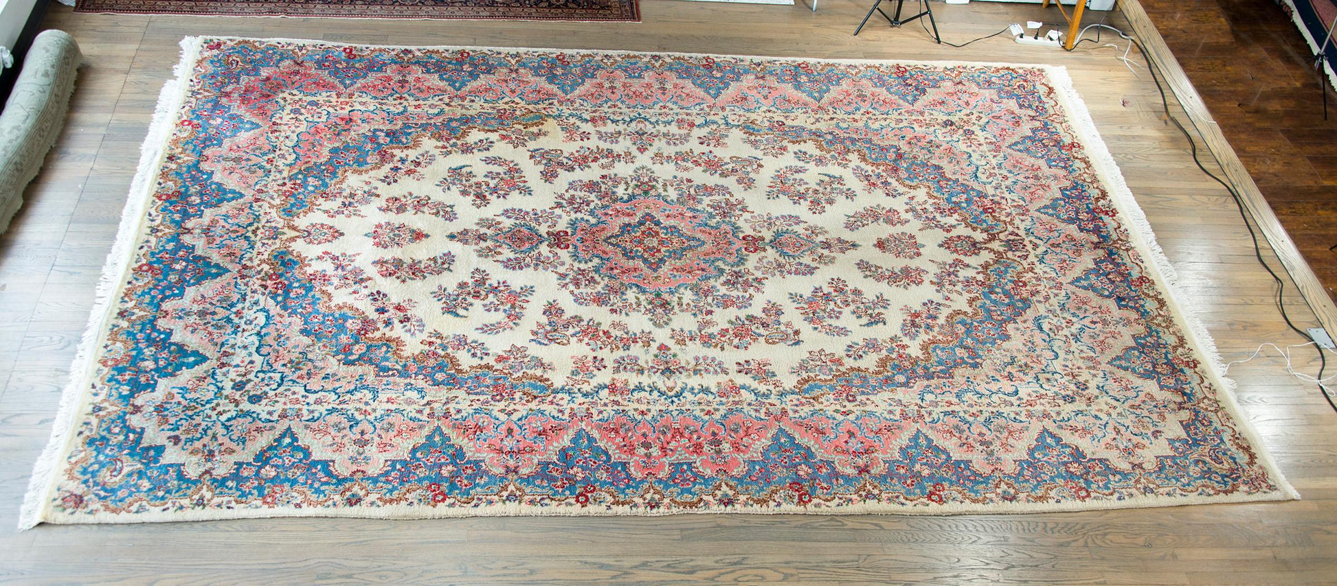 Early 20th Century Persian Kirman Rug For Sale