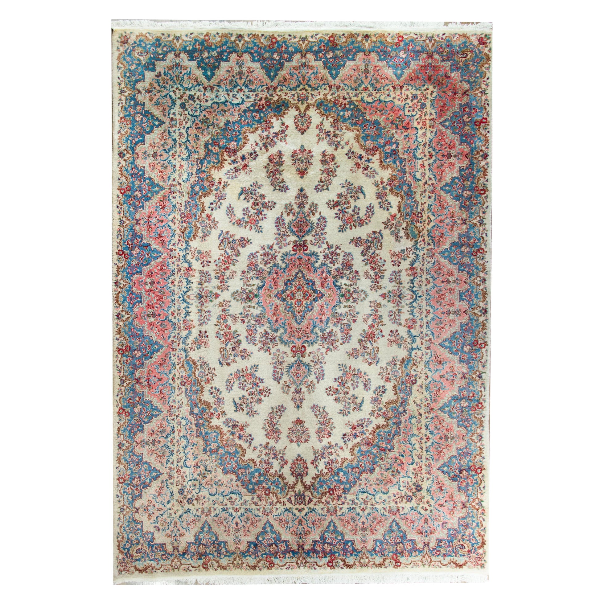 Early 20th Century Persian Kirman Rug For Sale