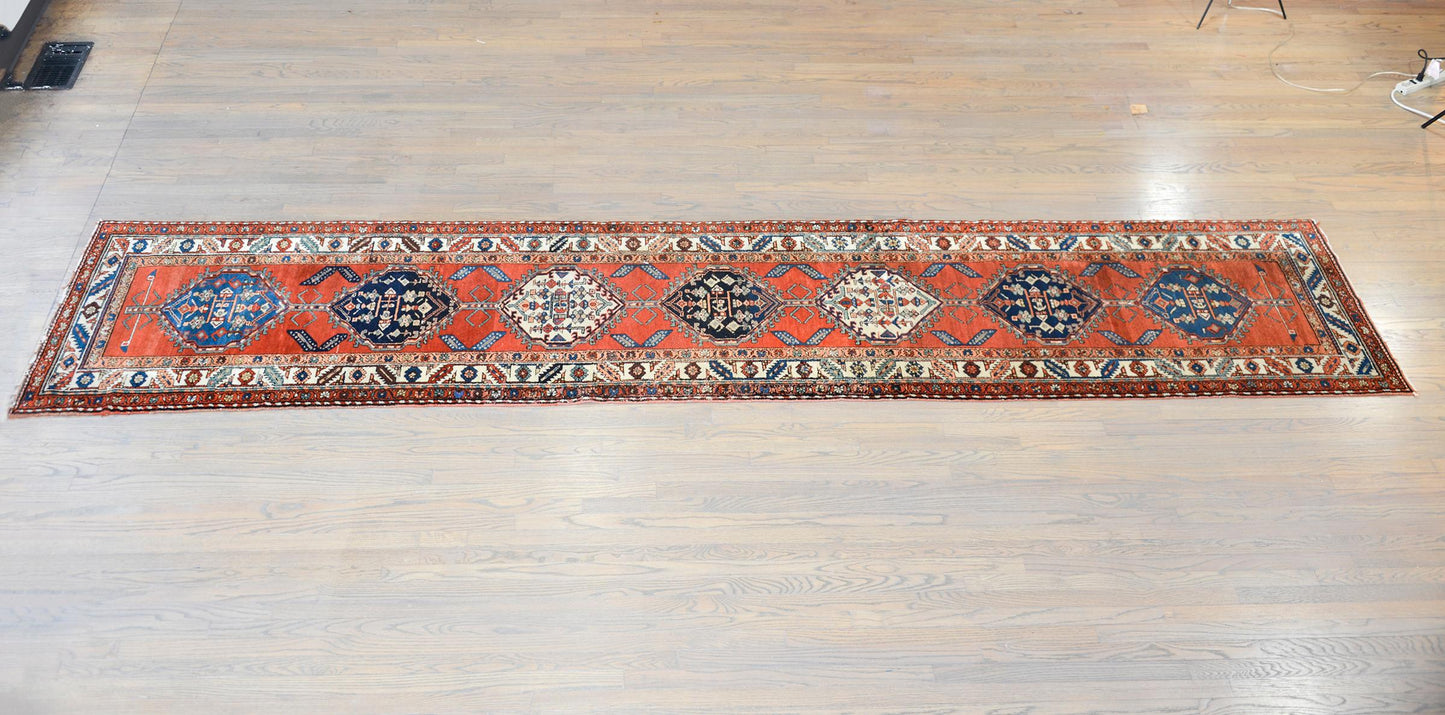 Early 20th Century Persian Malayer Runner For Sale