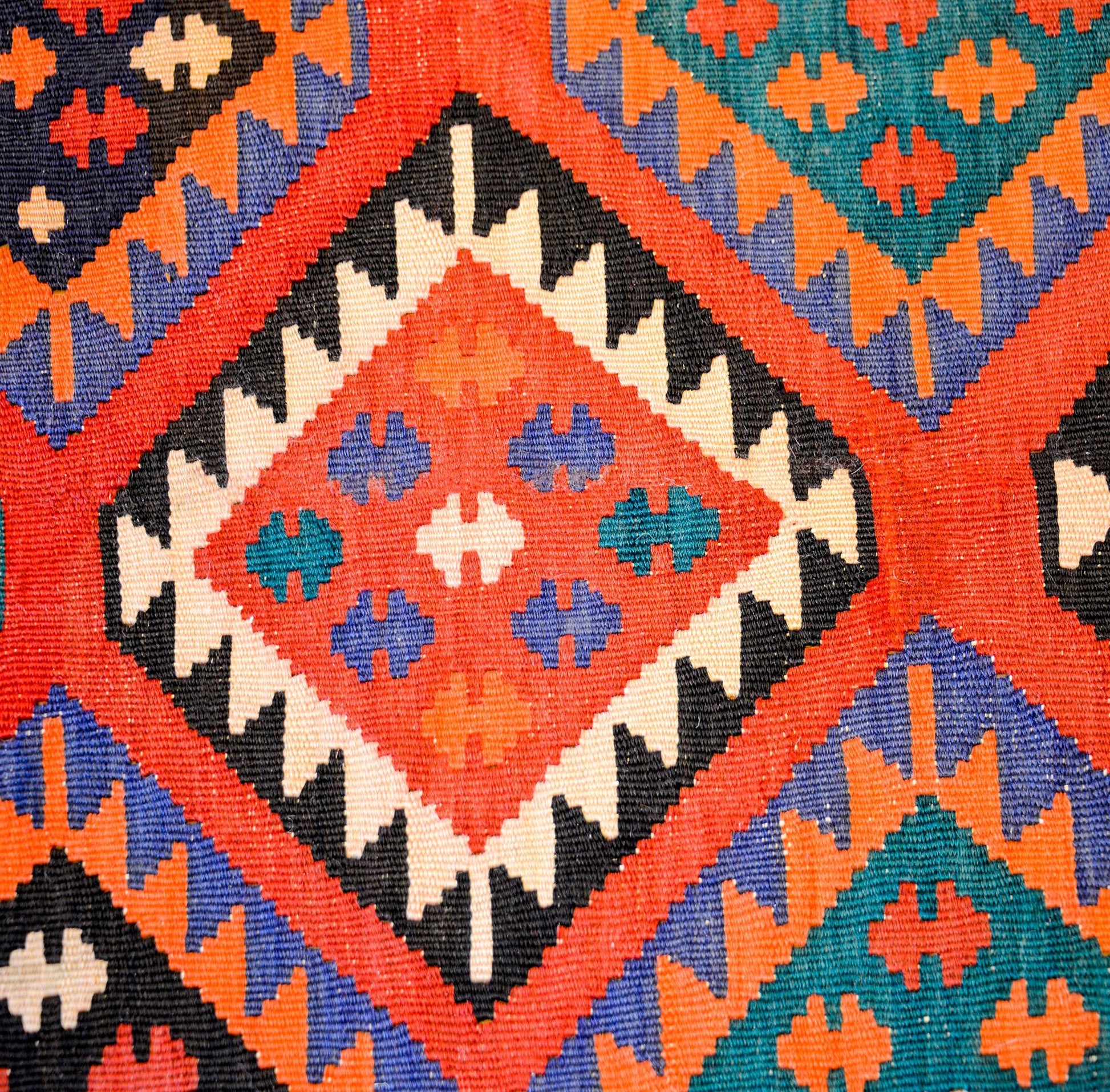 Early 20th Century Qazvin Kilim Runner For Sale