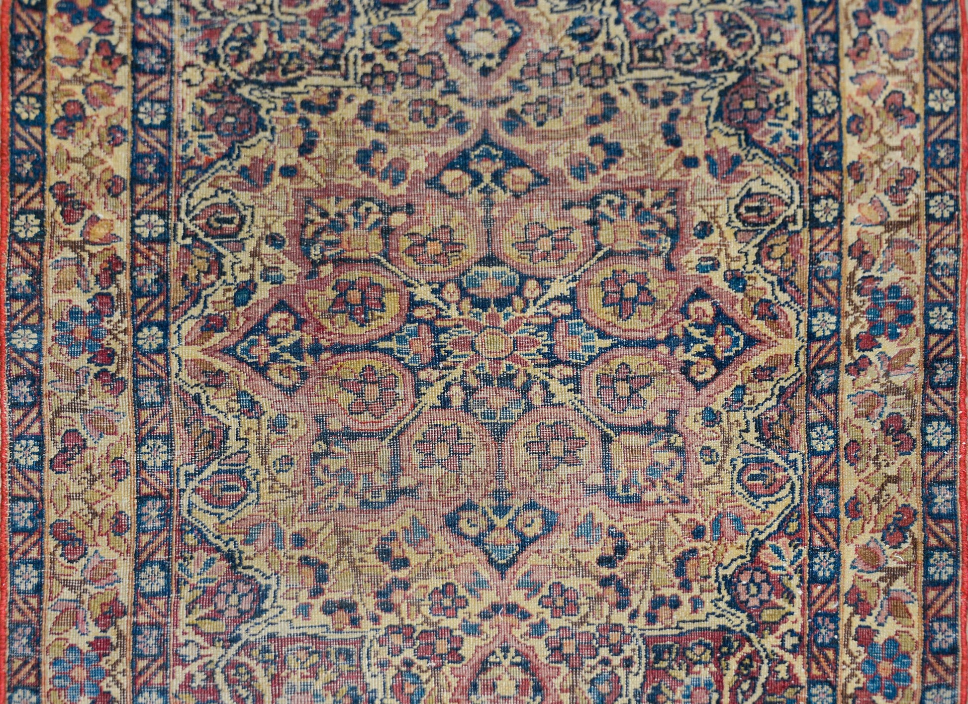 Early 20th Century Lavar Kirman Rug For Sale