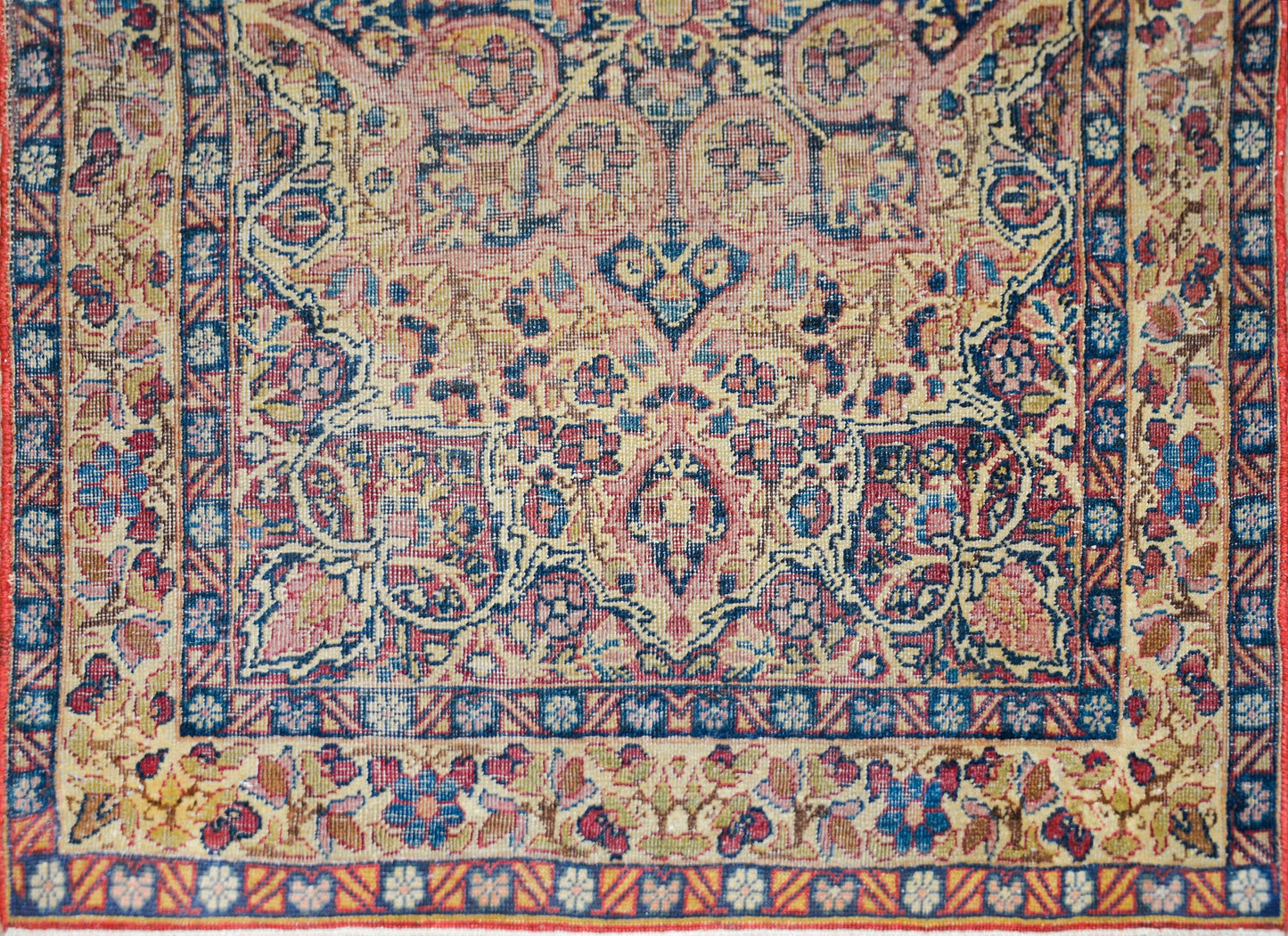 Early 20th Century Lavar Kirman Rug For Sale