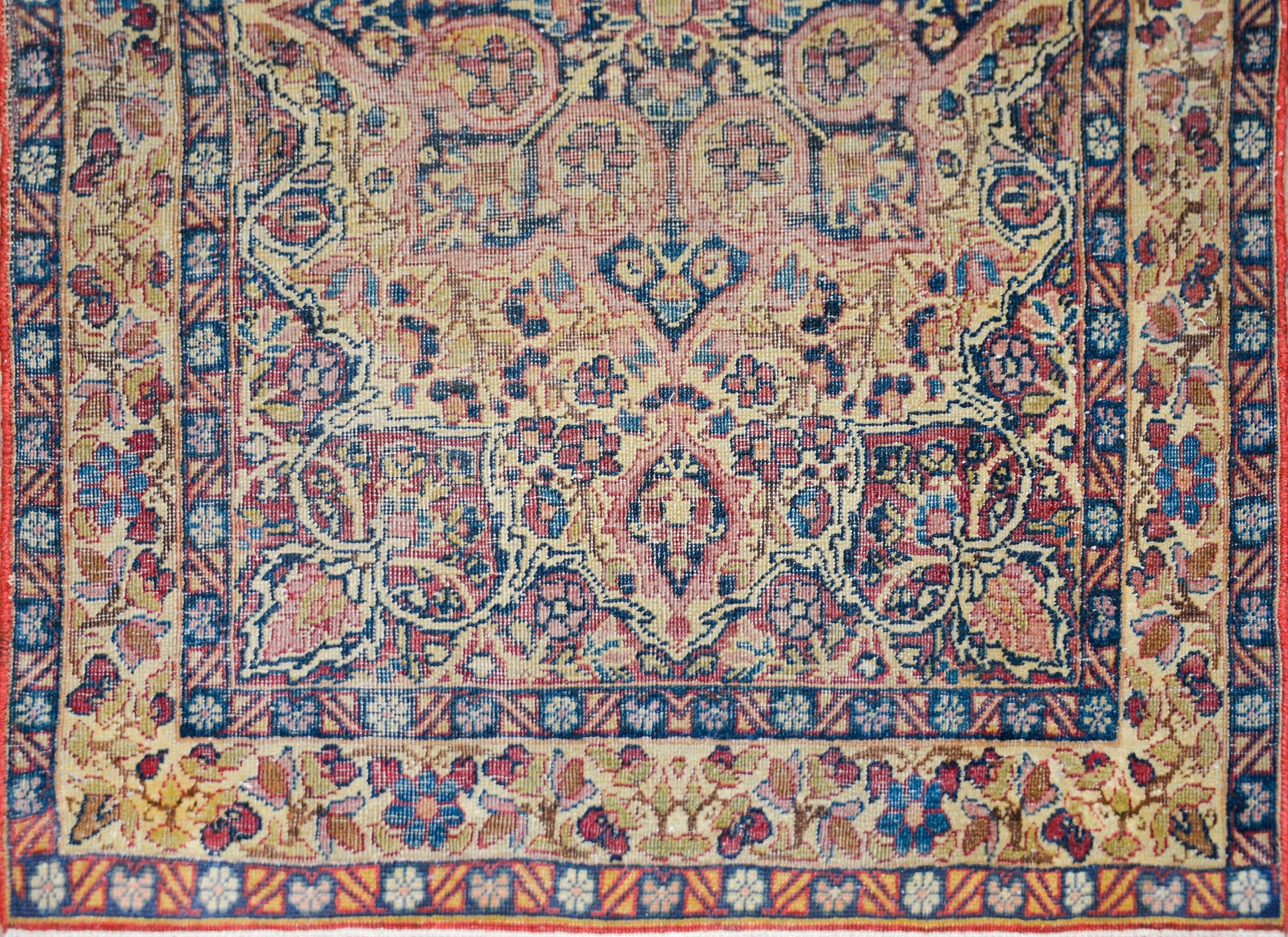 Early 20th Century Lavar Kirman Rug For Sale