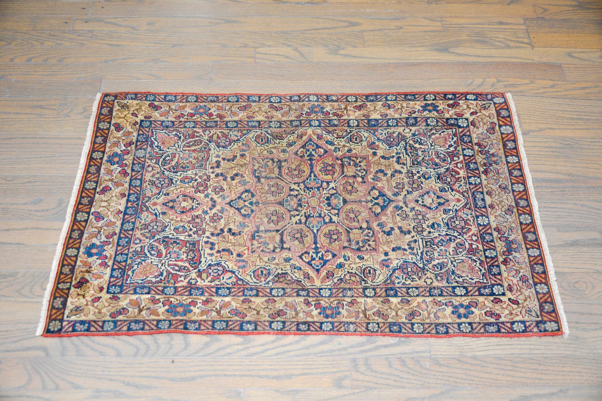 Early 20th Century Lavar Kirman Rug For Sale