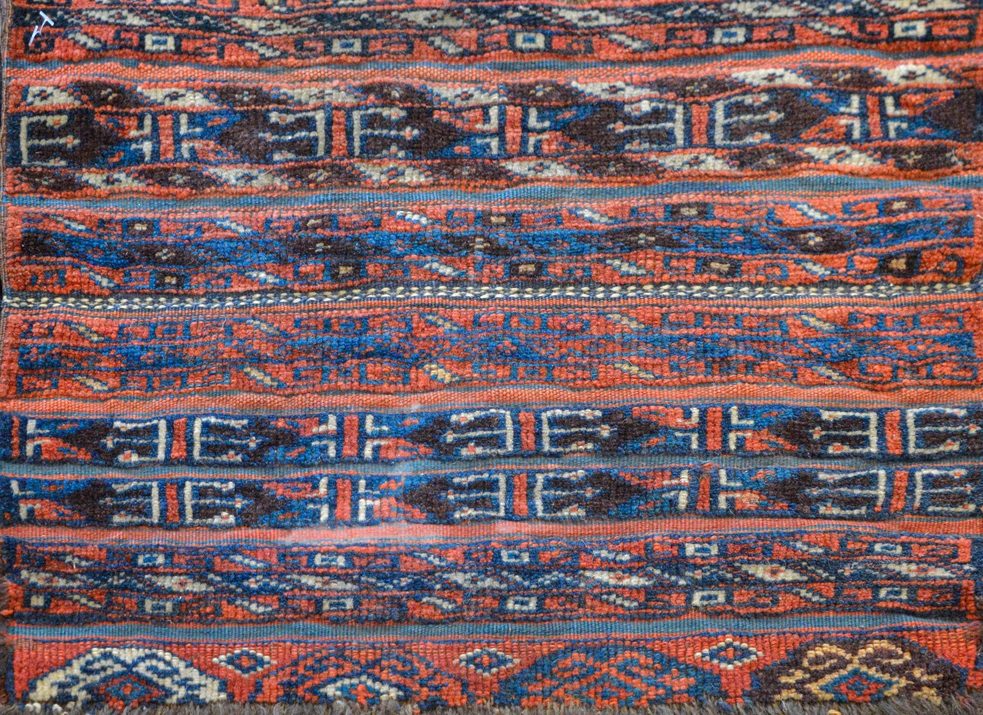 Charming Late 19th Century Turkmen Rug For Sale