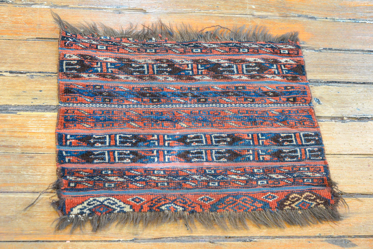 Charming Late 19th Century Turkmen Rug For Sale