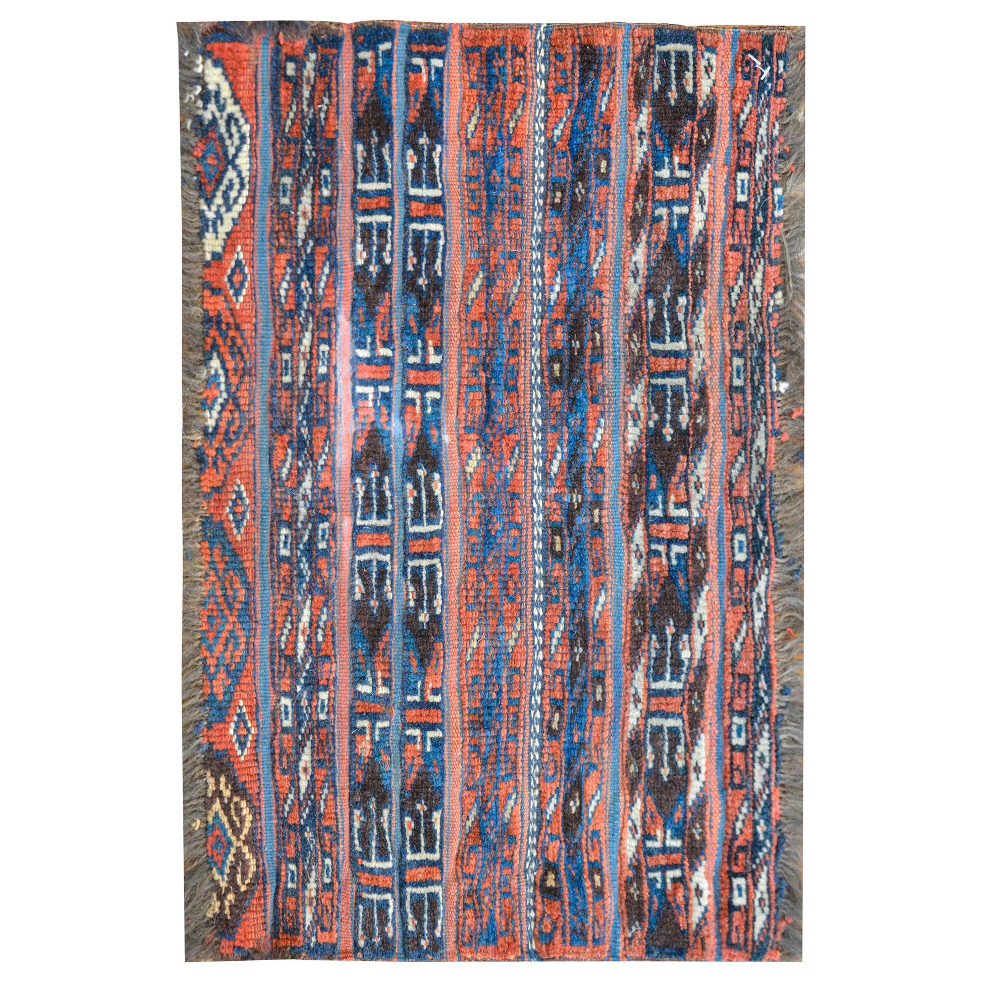 Charming Late 19th Century Turkmen Rug For Sale