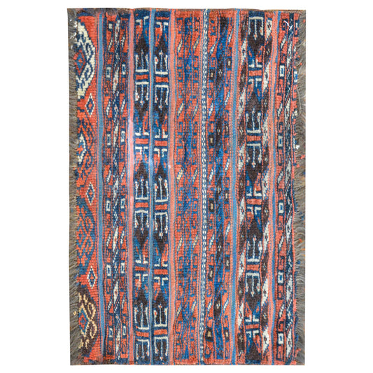 Charming Late 19th Century Turkmen Rug For Sale